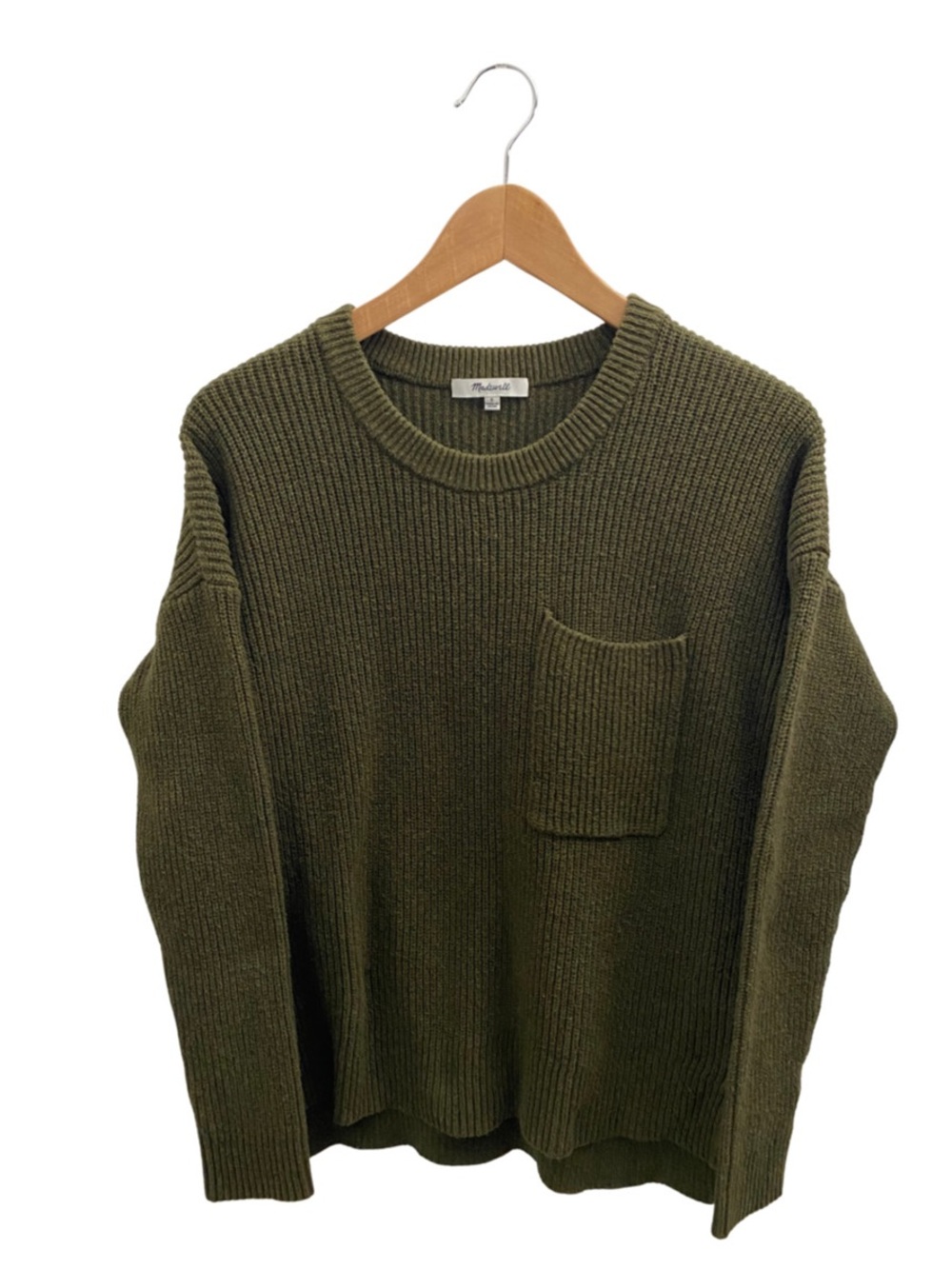 Madewell Olive Green Crewneck Sweater Size Small